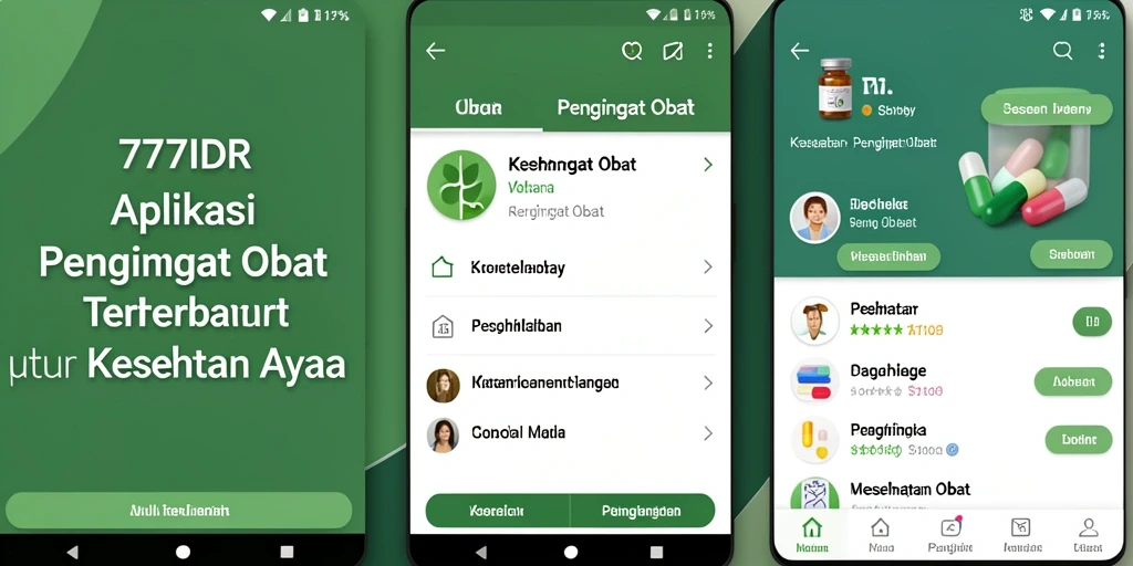 Tampilan antarmuka aplikasi Pengingat Obat yang sederhana dan jelas.