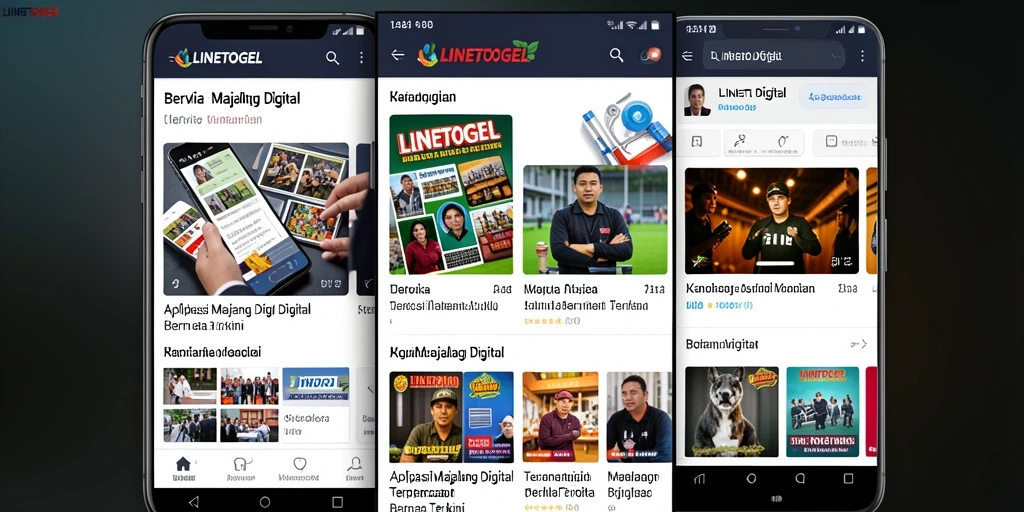 Antarmuka pengguna LINETOGEL yang modern dan bersih.