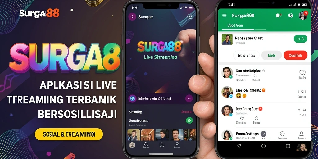 Antarmuka SURGA88 menampilkan fungsi Live Streaming yang menarik dan interaktif.